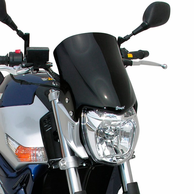 Ermax / アルマックス nose screen (30cm+kit of fix.et brackets metallic ) for GSR 600 2006-2007 satin black | 060447080