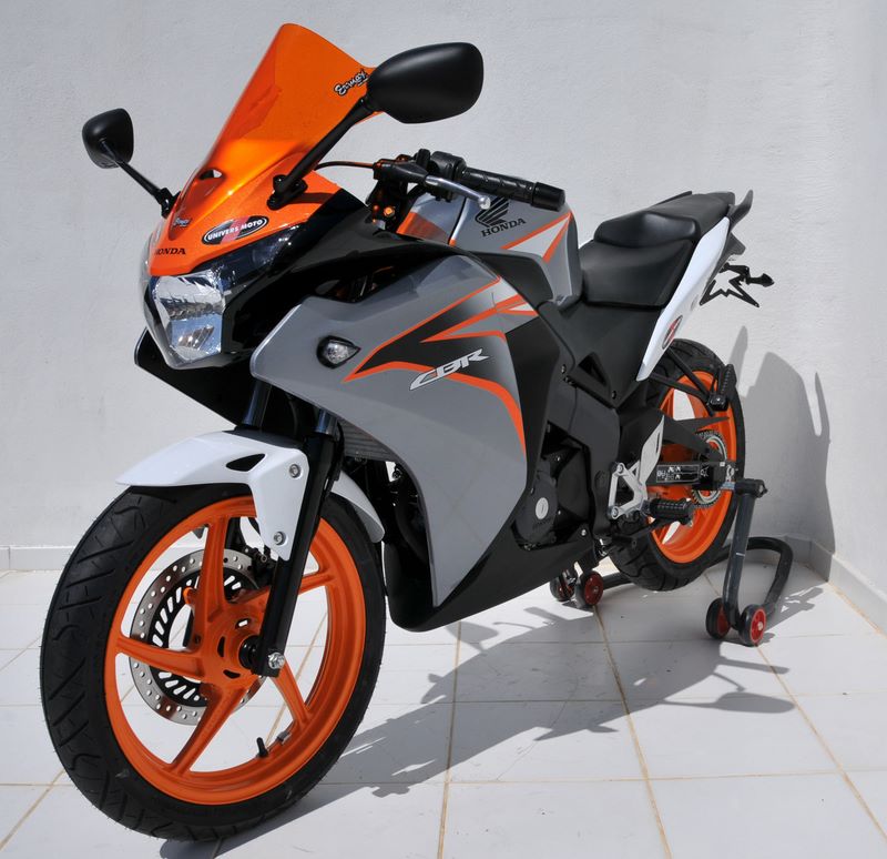 Ermax / アルマックス screen Aéromax (total height 38 cm ) for CBR 125 R 2011-2018 grey | 070154122