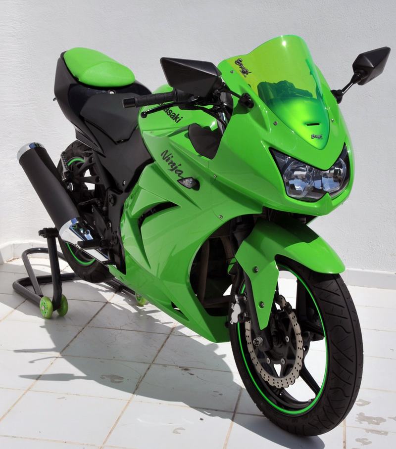 Ermax / アルマックス screen aeromax 36 cm for ninja 250 r 2008/2012 fluo yellow | 070307070
