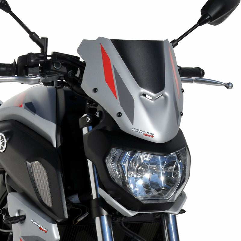 Ermax / アルマックス nose fairing for MT 07(fz 7 ) 2018-2019  ice fluo 2019(mat light gray metallic 4 [mlnm]  vived yellowish red solid 6 [vyrs6]  nimbus gray ) | 1502Y84-IF