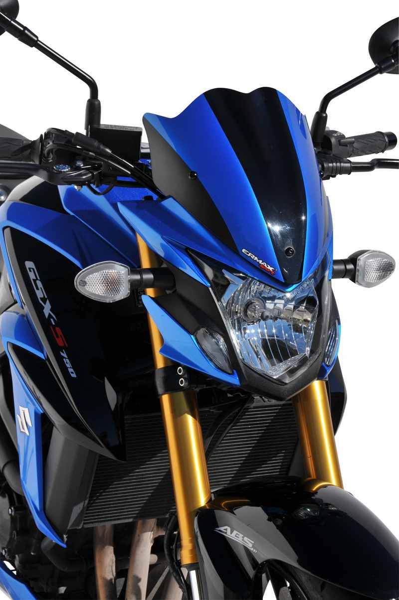 Ermax / アルマックス nose fairing for GSX s 750 2017-2019  mat black 2017/2019( metallic matte black #2 [ykv] ) | 1504S89-47