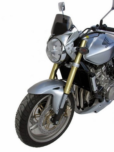 Ermax / アルマックス Tete de fourche CB 600 HORNET (with light black screen ) for CB 600 hornet 2005-2006  brushed aluminium (aluminum silver [MH] ) | 200195078