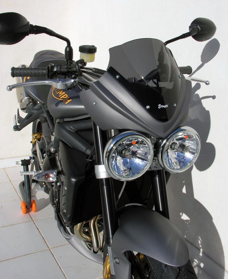 Ermax / アルマックス nose fairing (25cm + screen light black ) for STREET TRIPLE R 2009-2011  orange mat 2009/2010(matt blazing orange pearl [ES] ) | 262166025