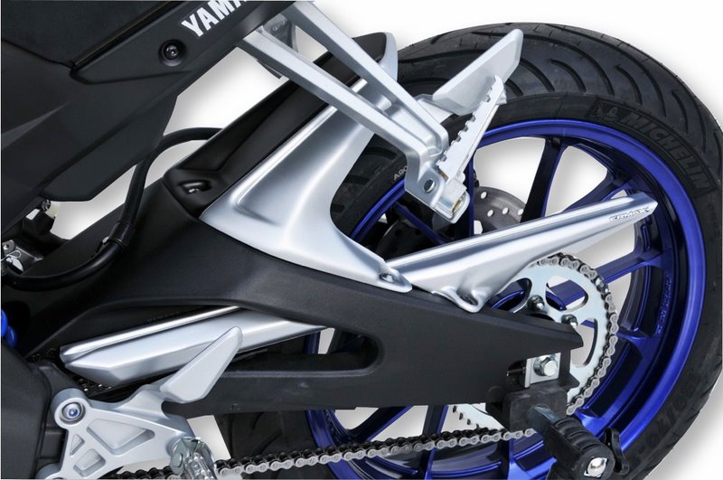 Ermax / アルマックス hugger arriere (with chain guard ) for MT 125 2014-2018  matt white (race blu bike ) 2014/2015(matt metallic 4 white [mwm4] ) | 730255123