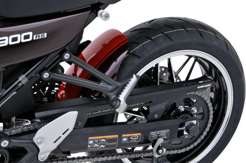 Ermax / アルマックス hugger arriere (+ engine cover of chain en aluminum anodized ) for Z 900 RS 2018-2019  silver carbon look 2018/2019 | 7303S68-82