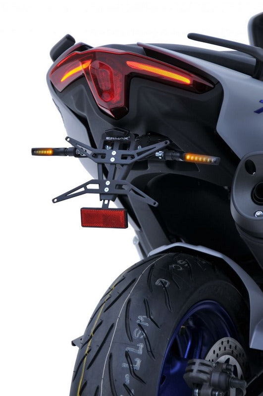 Ermax / アルマックス Supmax Evo (License Plate Holder Black With Support Blinker ) For Tmax 560  | 7902EVY92