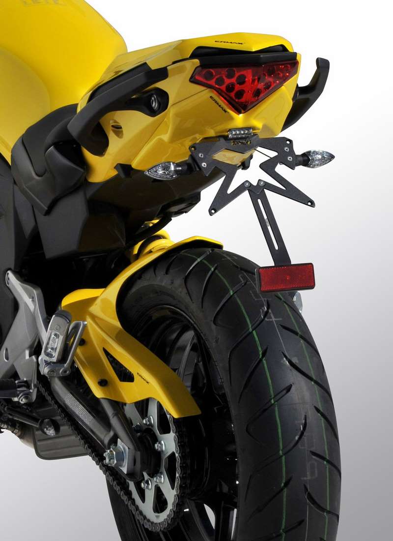 Ermax / アルマックス plate holder for ER 6 N/F 2013/2016 / NINJA 650 R mat black (metallic flat spark black ) | 790347082