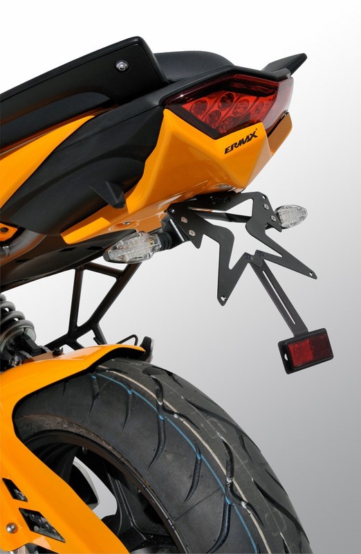 Ermax / アルマックス plate holder for 650 versys 2010/2014 silver carbon look | 790382078