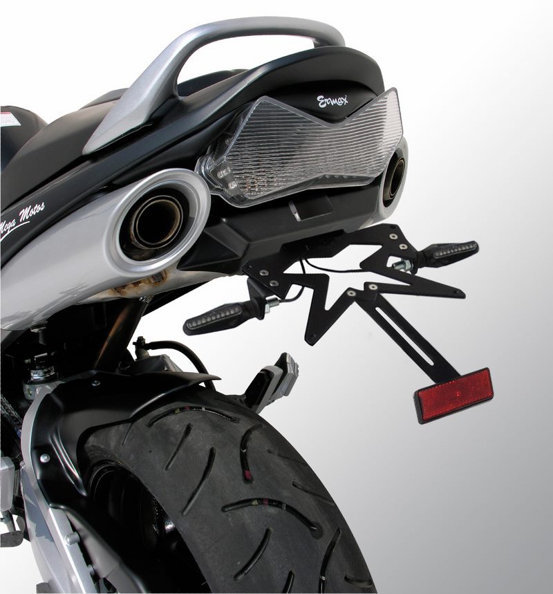 Ermax / アルマックス license plate holder (+feu ) for GSR 600 2006-2011  navy blue métal 2006(candy indy blue [ykz] ) | 790417080