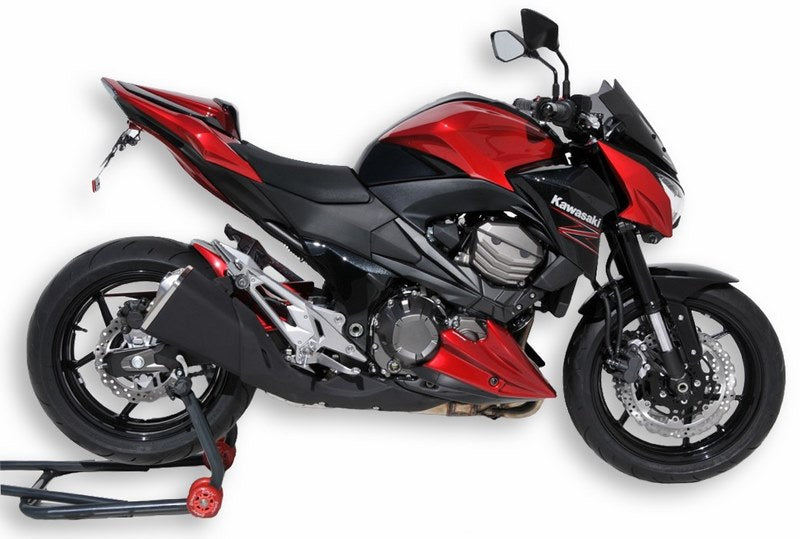 Ermax / アルマックス seat cowl for Z 800 2013-2016  white/metal black 2013  2016(pearl stardust white [25y]  metallic spark black [660/15z ] ) | 850345084