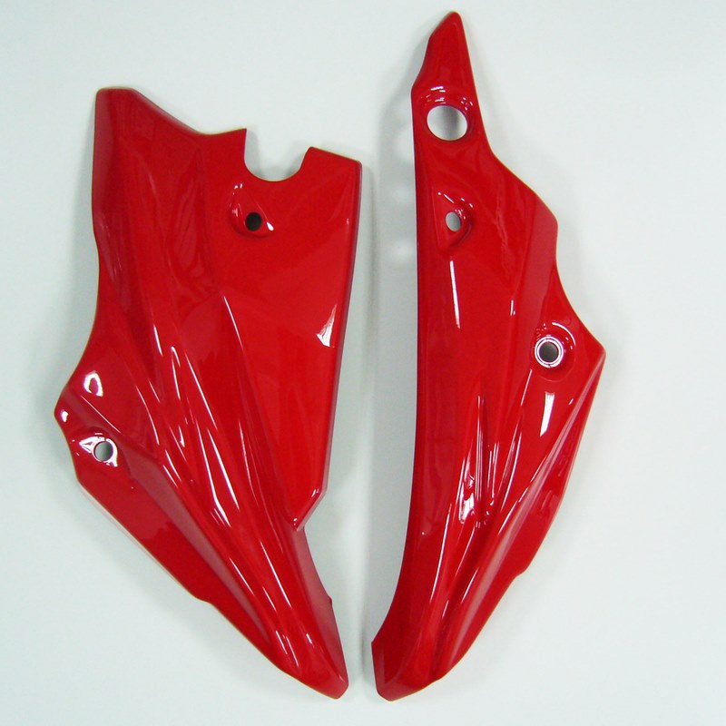 Ermax / アルマックス belly pan (3 parts ) for CB 500 F 2016-2018  metallic red /grey metal l 2018(candy cromosphere red [r 381]  force silver metallic [nh411m] ) | 8901CF159
