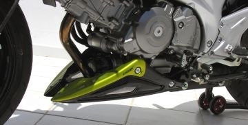 Ermax / アルマックス belly pan (3 parts ) for SVF GLADIUS 2009-2015  metallic black /green 2009(pearl nebular black [yay]  metallic lush green [yrd] ) | 890486094