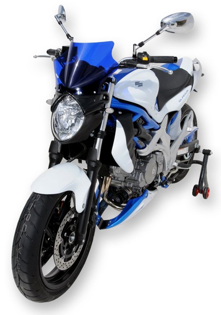 Ermax / アルマックス belly pan (3 parts ) for SVF GLADIUS 2009-2015  white/metal blue 2011/2013(glass splash white [ybd]  pearl vigor blue [yky] ) | 8904bb094