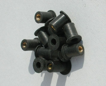 Ermax / アルマックス ins4 rubber insert kit black M4 + steel screws chromé +rondelles (10 piĂ¨ces ) | 9005M4004