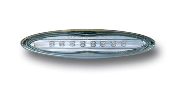 Ermax / アルマックス # 10 mini side markers almond-shaped 98mm white with led black edge | 9105NO010