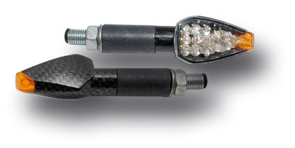 Ermax / アルマックス # 18 micro blinker white/orange triangular with led E11 black | 9105NO018
