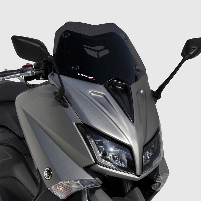 Ermax / アルマックス hypersport windshield (35 cm - cutting en v ) for T MAX 530 2012-2016 light black | HY0203110