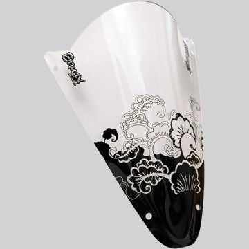 Ermax / アルマックス Sérigraphie Black Art Deco For Screen And Windshield  | SE05PBART