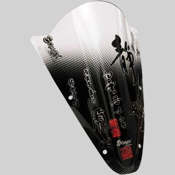 Ermax / アルマックス Sérigraphie Black And Red Ideogram For Screen And Windshield  | SE05PBIDE