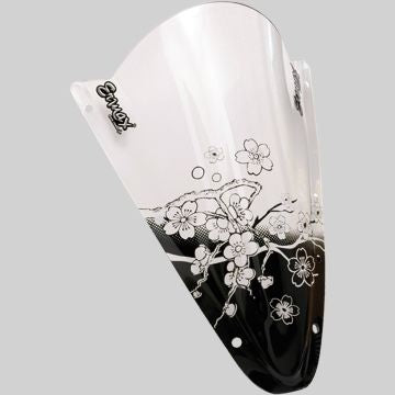 Ermax / アルマックス Sérigraphie Black Sakura For Screen And Windshield  | SE05PBSAK