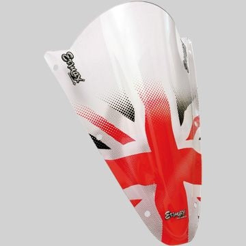 Ermax / アルマックス Sérigraphie Union Jack For Screen And Windshield (Black And Red )  | SE05PBUNJ