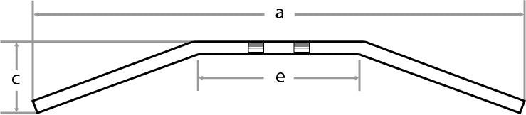 FEHLING / フェーリング ドラッグバー 820 mm witdh | 7005 L D 7