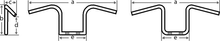 FEHLING / フェーリング ULZ ハンドルバー ロー ブラック 7696-ULZ-2 | 7696 ULZ 2
