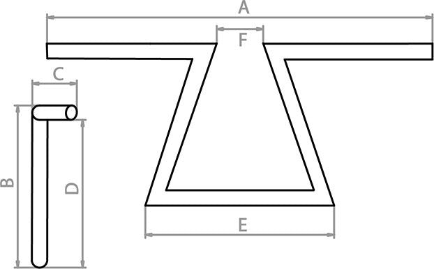 FEHLING / フェーリング Z-ハンドルバー ハイ 7730-LZ-11 | 7730 LZ 11