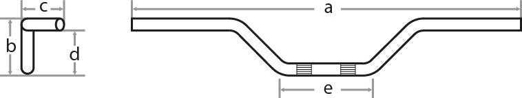 FEHLING / フェーリング シックスベンド-ハンドルバー ハイ ブラック | 7835 LSB 8