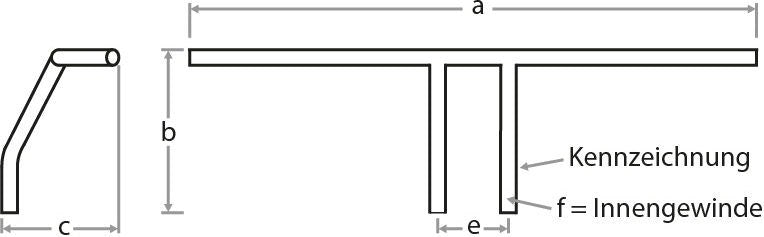 FEHLING / フェーリング Tバー ハンドルバー &Oslash; 25 4 mm | 7950 Tバー 1
