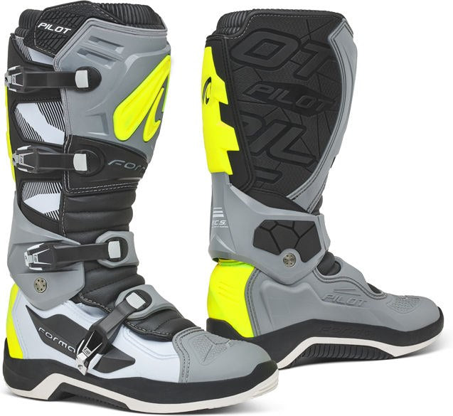 Forma / フォーマ  Pilot Standard オフロードフィット グレー/ホワイト/フルオイエロー | FORC590-159878