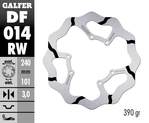 Galfer / ガルファー ブレーキディスク Fixed Wave 溝付き | DF014RW