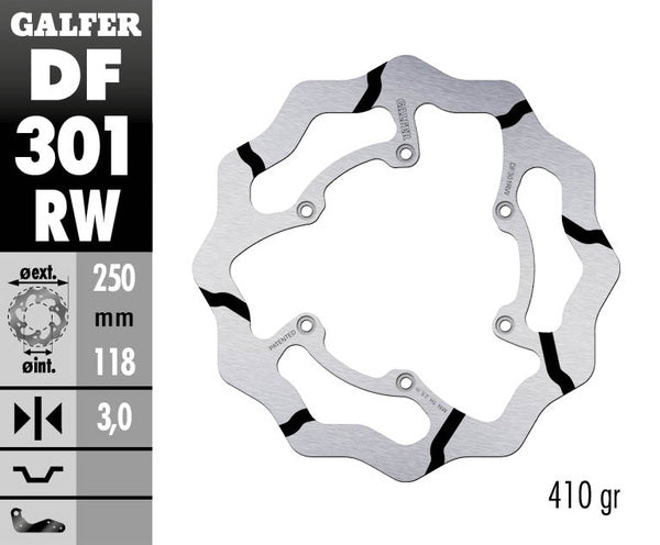 Galfer / ガルファー ブレーキディスク Fixed Wave 溝付き | DF301RW