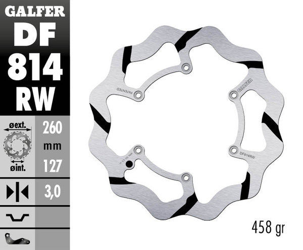 Galfer / ガルファー ブレーキディスク Fixed Wave 溝付き | DF814RW