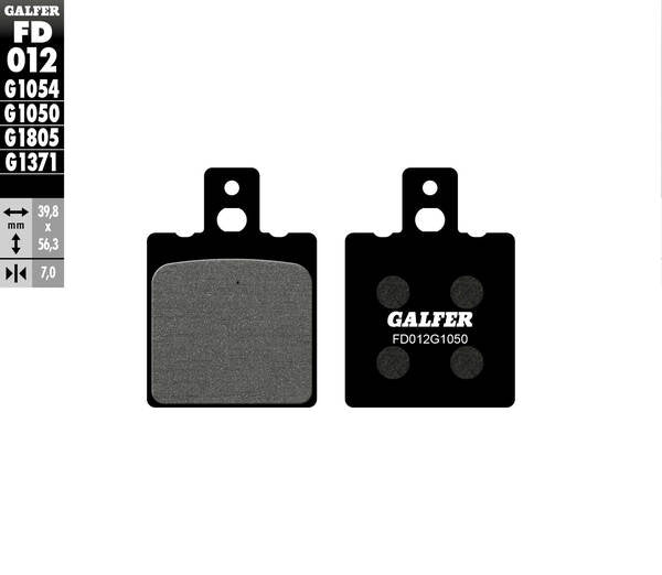 Galfer / ガルファー ブレーキパッド セミメタル スクーター | FD012G1050