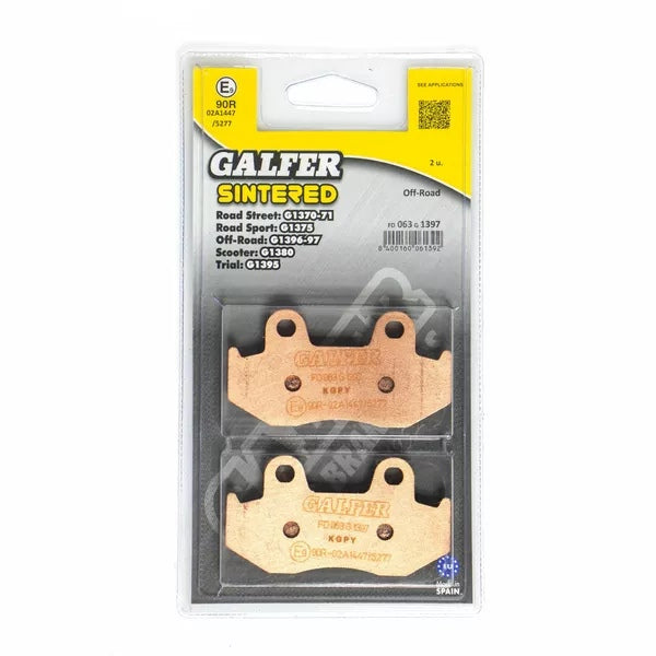 Galfer / ガルファー ブレーキパッド シンタードメタル Atv | FD063G1397