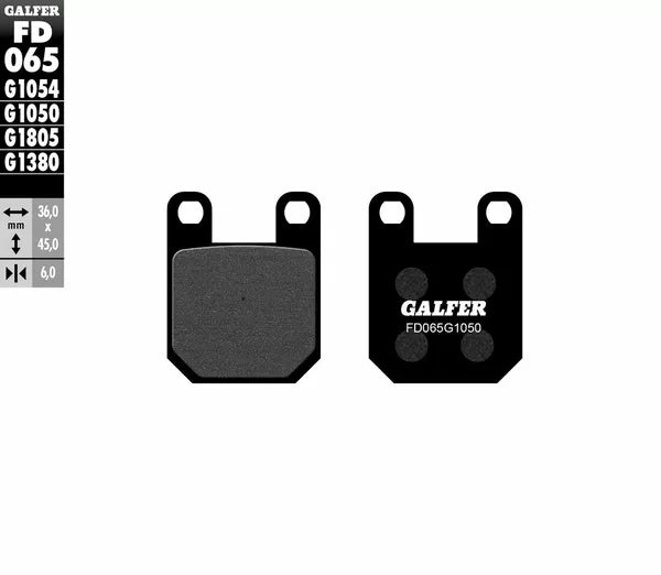 Galfer / ガルファー ブレーキパッド セミメタル スクーター | FD065G1050