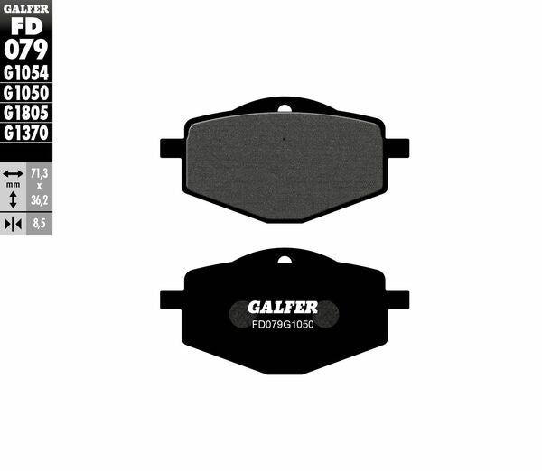 Galfer / ガルファー ブレーキパッド セミメタル スクーター | FD079G1050