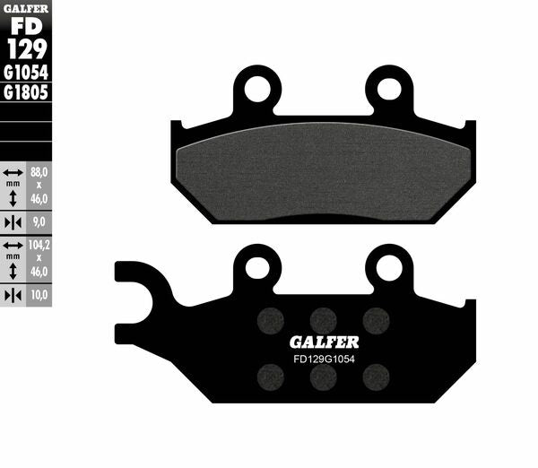 Galfer / ガルファー ブレーキパッド セミメタル | FD129G1054