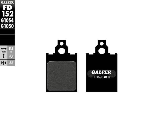 Galfer / ガルファー ブレーキパッド セミメタル スクーター | FD152G1050