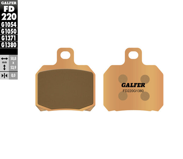 Galfer / ガルファー ブレーキパッド シンタードメタル スクーター | FD220G1380