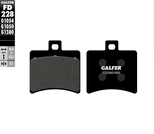 Galfer / ガルファー ブレーキパッド セミメタル スクーター | FD228G1050