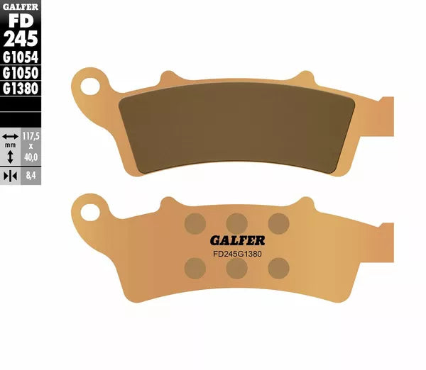Galfer / ガルファー ブレーキパッド シンタードメタル スクーター | FD245G1380