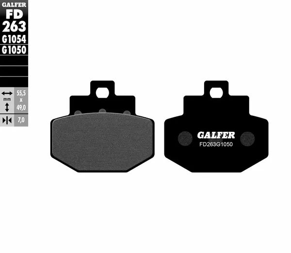 Galfer / ガルファー ブレーキパッド セミメタル スクーター | FD263G1050