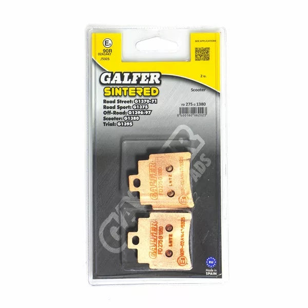 Galfer / ガルファー ブレーキパッド シンタードメタル スクーター | FD275G1380