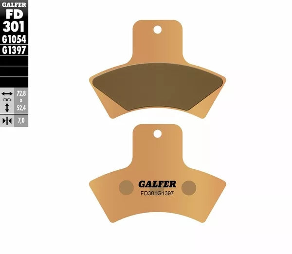 Galfer / ガルファー ブレーキパッド シンタードメタル Atv | FD301G1397