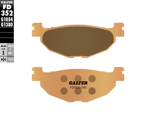 Galfer / ガルファー ブレーキパッド シンタードメタル スクーター | FD352G1380