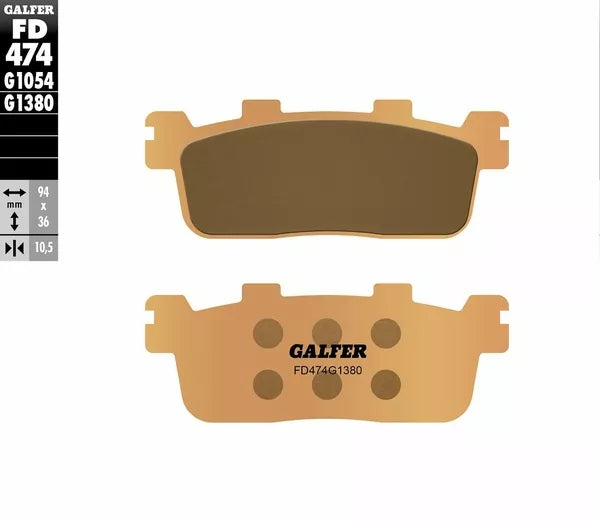 Galfer / ガルファー ブレーキパッド シンタードメタル スクーター | FD474G1380