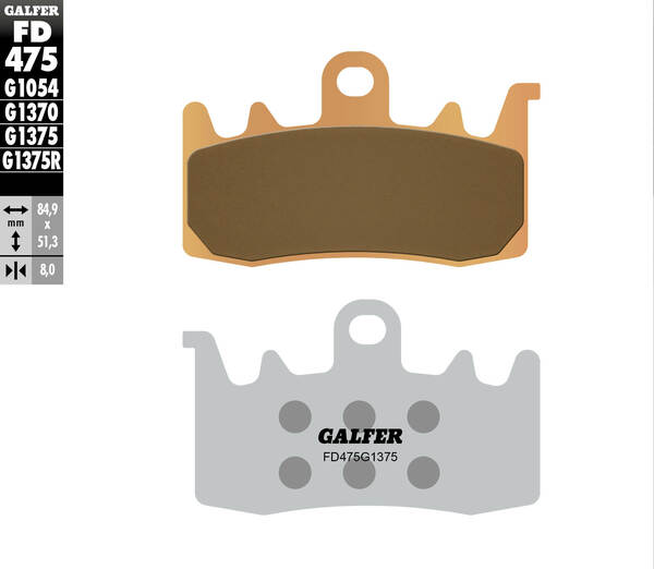 Galfer / ガルファー ブレーキパッド シンタードメタル スポーツバイク用 | FD475G1375