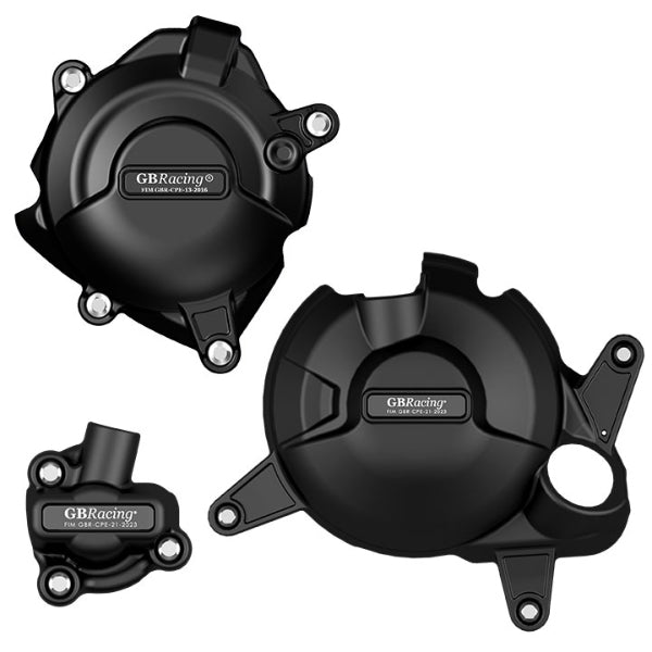 GBRacing / ジービーレーシング  YZF-R3セカンダリエンジンカバーセット2023 | EC-R3-2023-Set-GBR